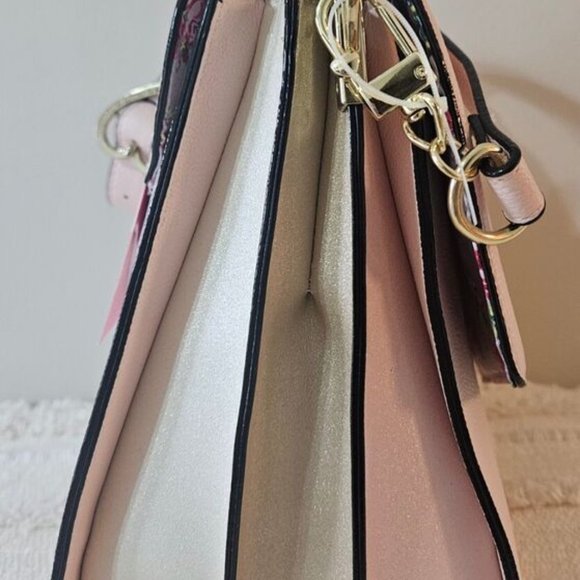 Betsey Johnson Pink Satchel Purse - Picture 4 of 11